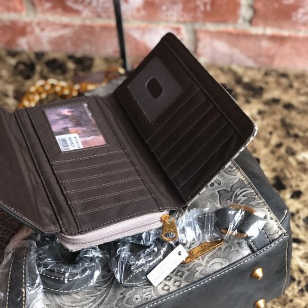 Montana West Backpack and Wallet Set Black - Picture 4 of 6